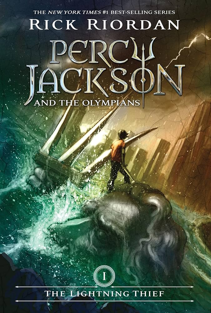 Percy Jackson and the Olympians: The Lightning Thief book cover